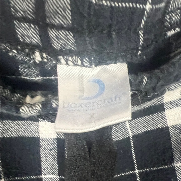 Boxercraft Men's Black and White Plaid Pajama Bottoms - Picture 3 of 8